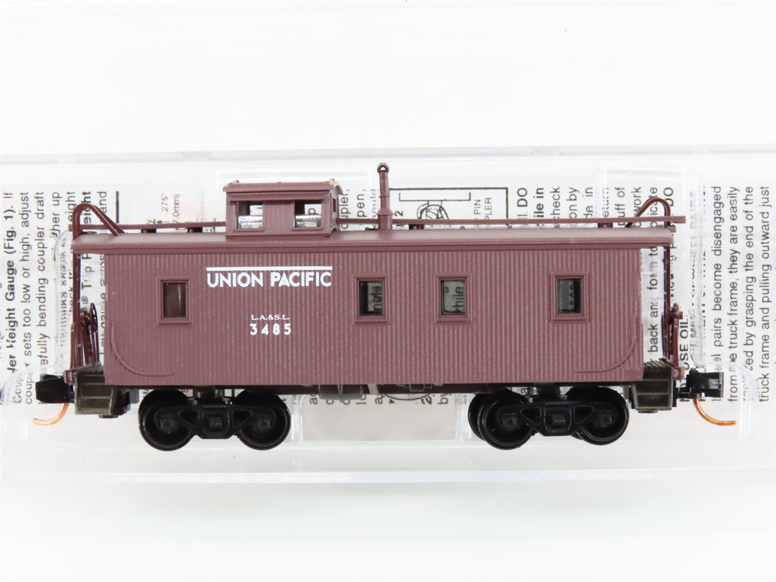 N Scale Micro-Trains MTL 05000010 LA&SL Union Pacific 34' Caboose #3485