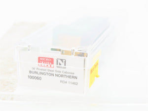 N Scale Micro-Trains MTL 100060 BN Burlington Northern 36' Caboose #11462