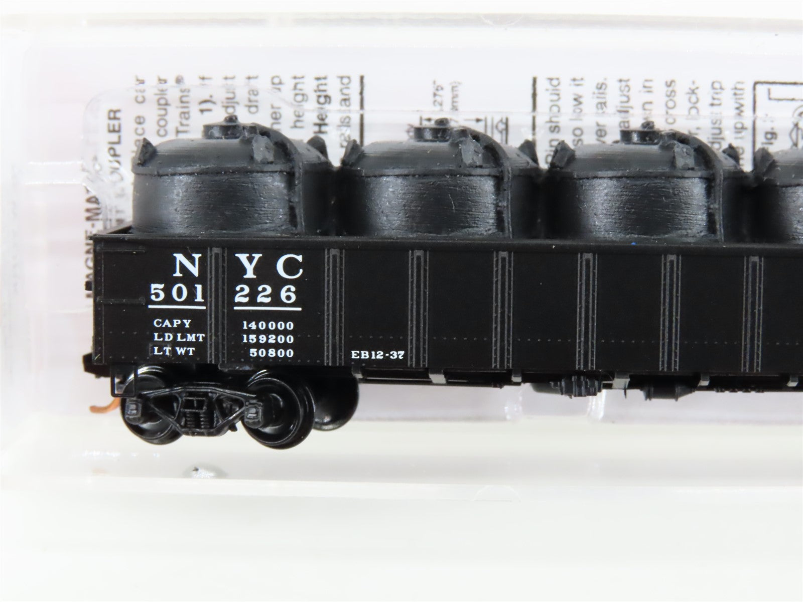 N Micro-Trains MTL 10500722 NYC New York Central 50' Gondola #501226 w/ Load