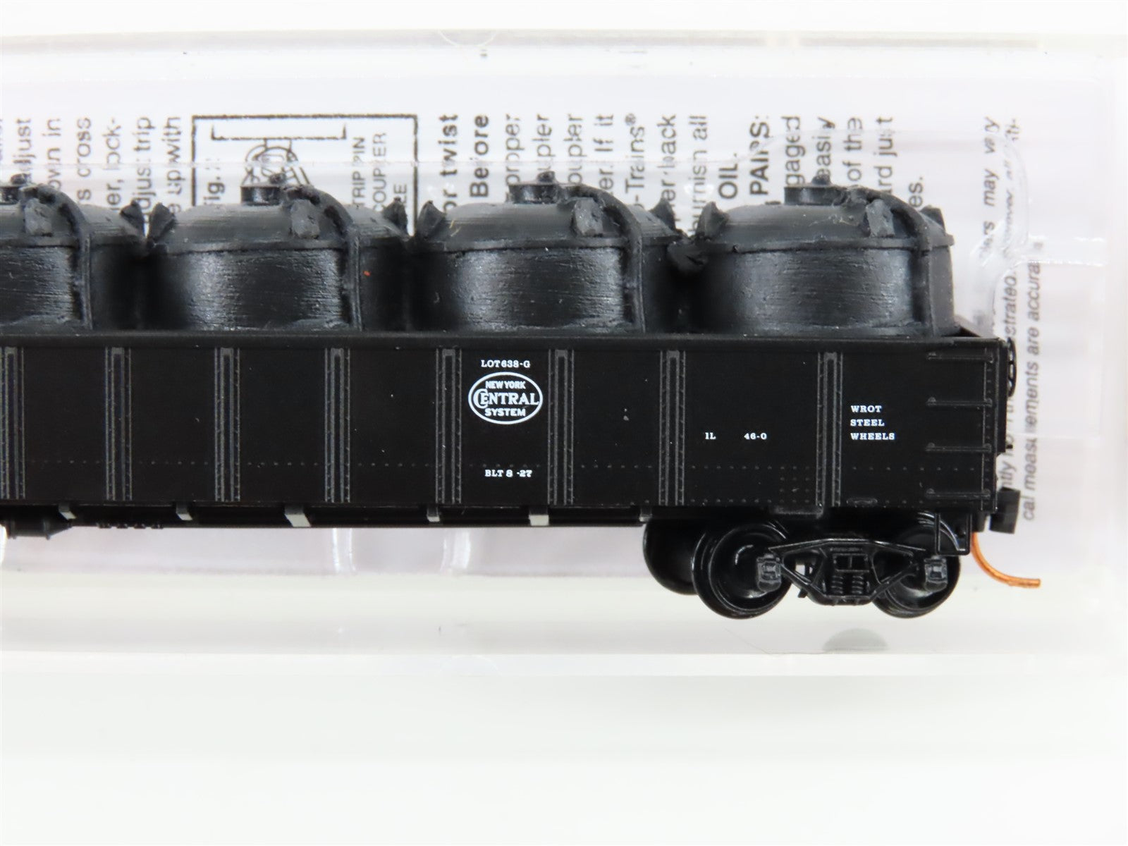 N Micro-Trains MTL 10500722 NYC New York Central 50' Gondola #501226 w/ Load