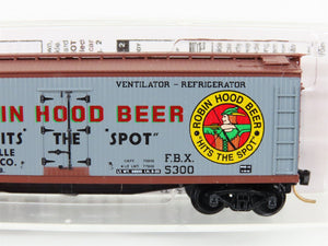 N Scale Micro-Trains MTL 49450 FBX Robin Hood Beer 40' Wood Reefer #5300