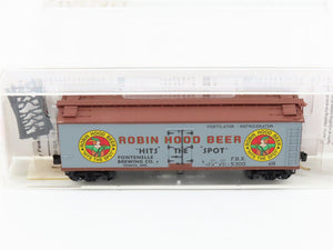 N Scale Micro-Trains MTL 49450 FBX Robin Hood Beer 40' Wood Reefer #5300