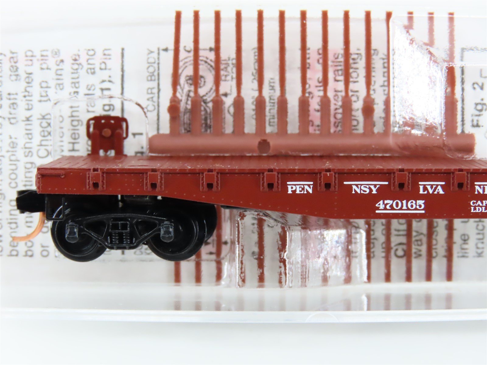 N Scale Micro-Trains MTL 45140 PRR Pennsylvania 50' Flat Car #470165