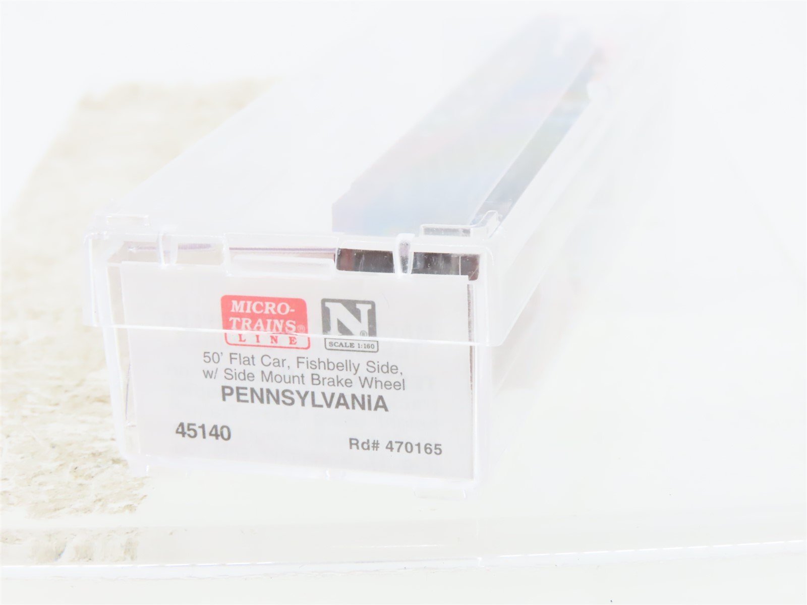 N Scale Micro-Trains MTL 45140 PRR Pennsylvania 50' Flat Car #470165