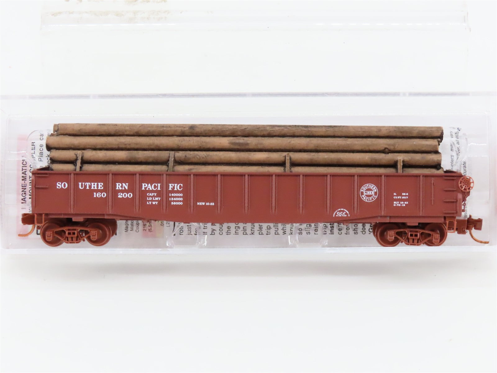 N Micro-Trains MTL 04600282 SP Southern Pacific 50' Gondola #160200 w/ Load