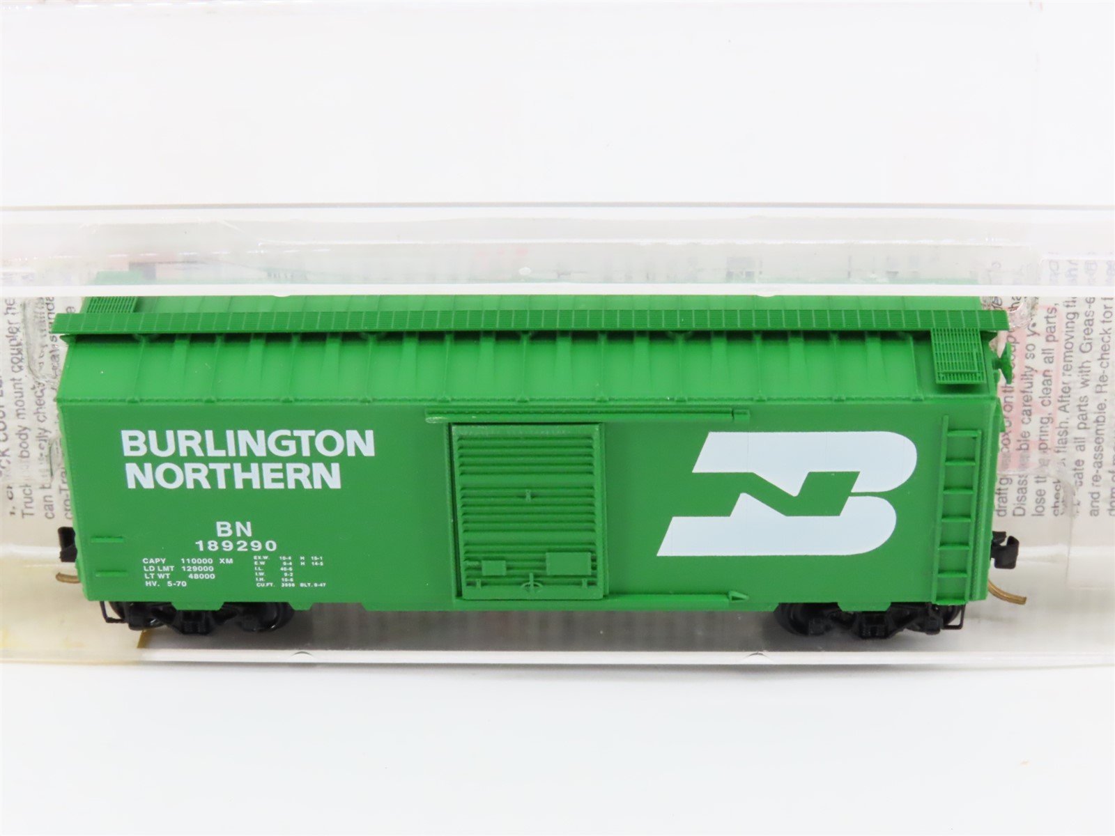 N Scale Micro-Trains MTL 20306/3 BN Burlington Northern 40' Box Car #189290