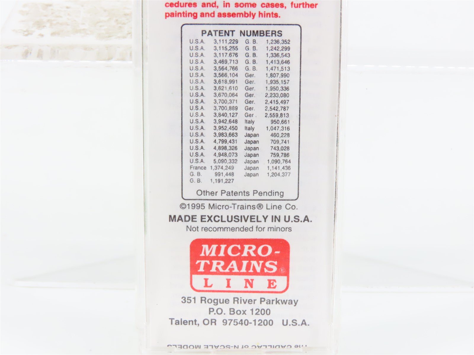 N Scale Micro-Trains MTL 20306/3 BN Burlington Northern 40' Box Car #189290