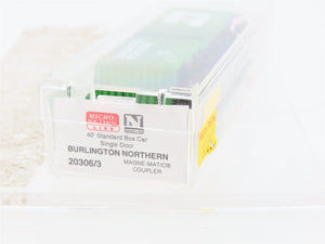 N Scale Micro-Trains MTL 20306/3 BN Burlington Northern 40' Box Car #189290