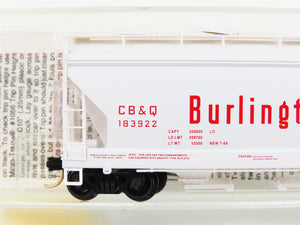 N Micro-Trains MTL 92070 CB&Q Burlington Route 2-Bay Centerflow Hopper #183922