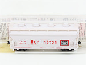 N Micro-Trains MTL 92070 CB&Q Burlington Route 2-Bay Centerflow Hopper #183922