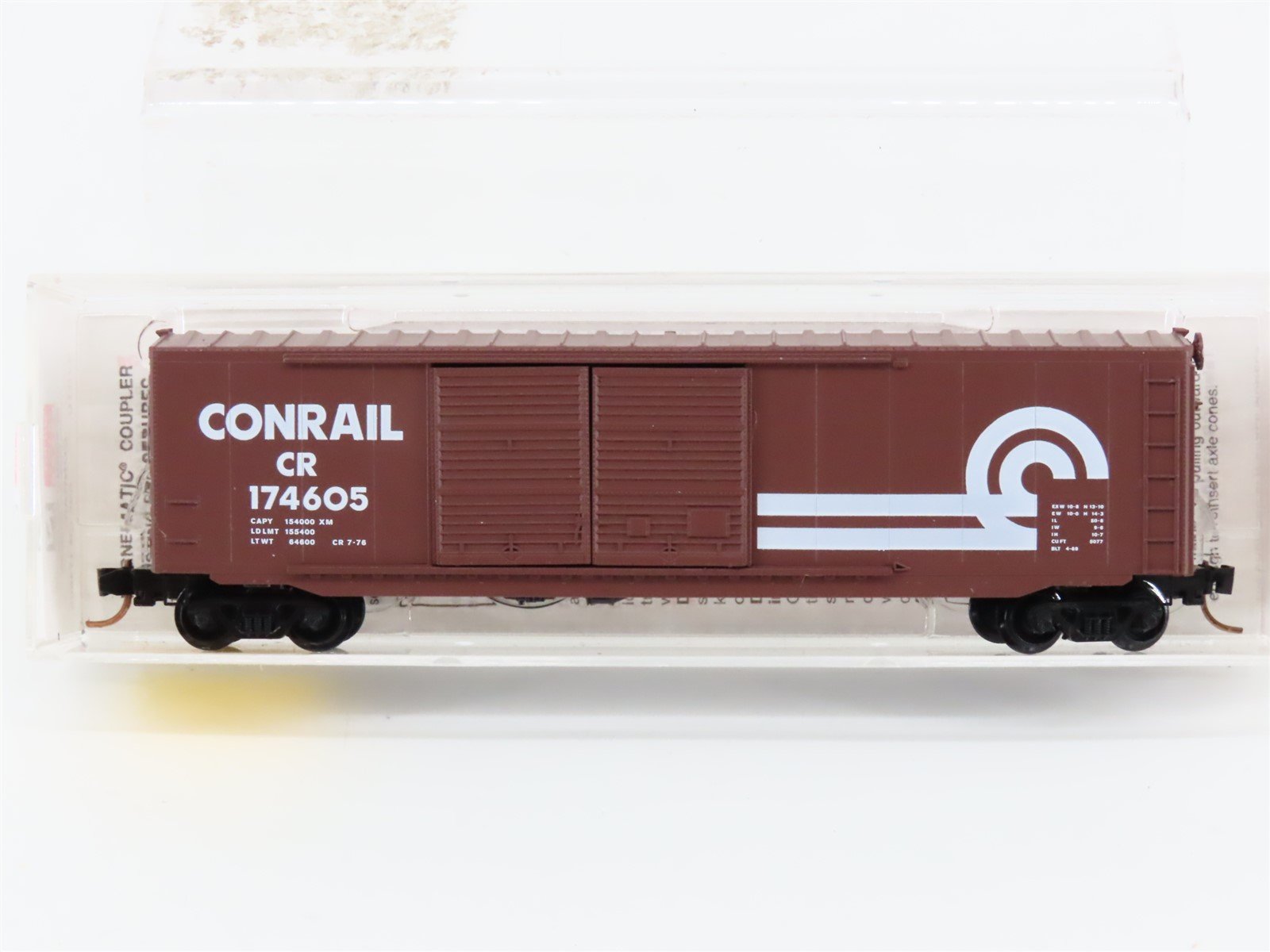 N Scale Micro-Trains MTL 37010 CR Conrail 50' Double Door Box Car #174605