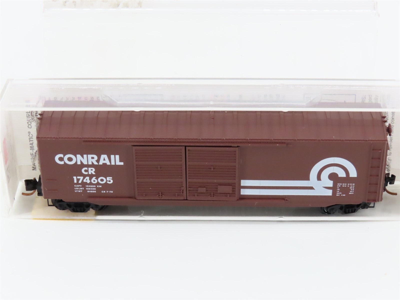 N Scale Micro-Trains MTL 37010 CR Conrail 50' Double Door Box Car #174605