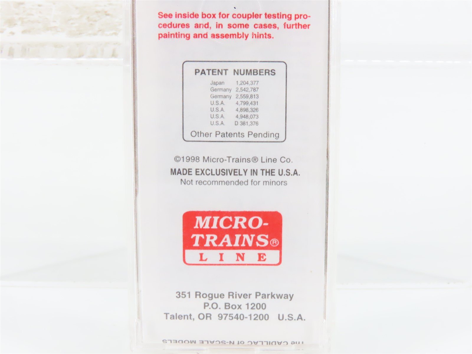 N Scale Micro-Trains MTL 37010 CR Conrail 50' Double Door Box Car #174605