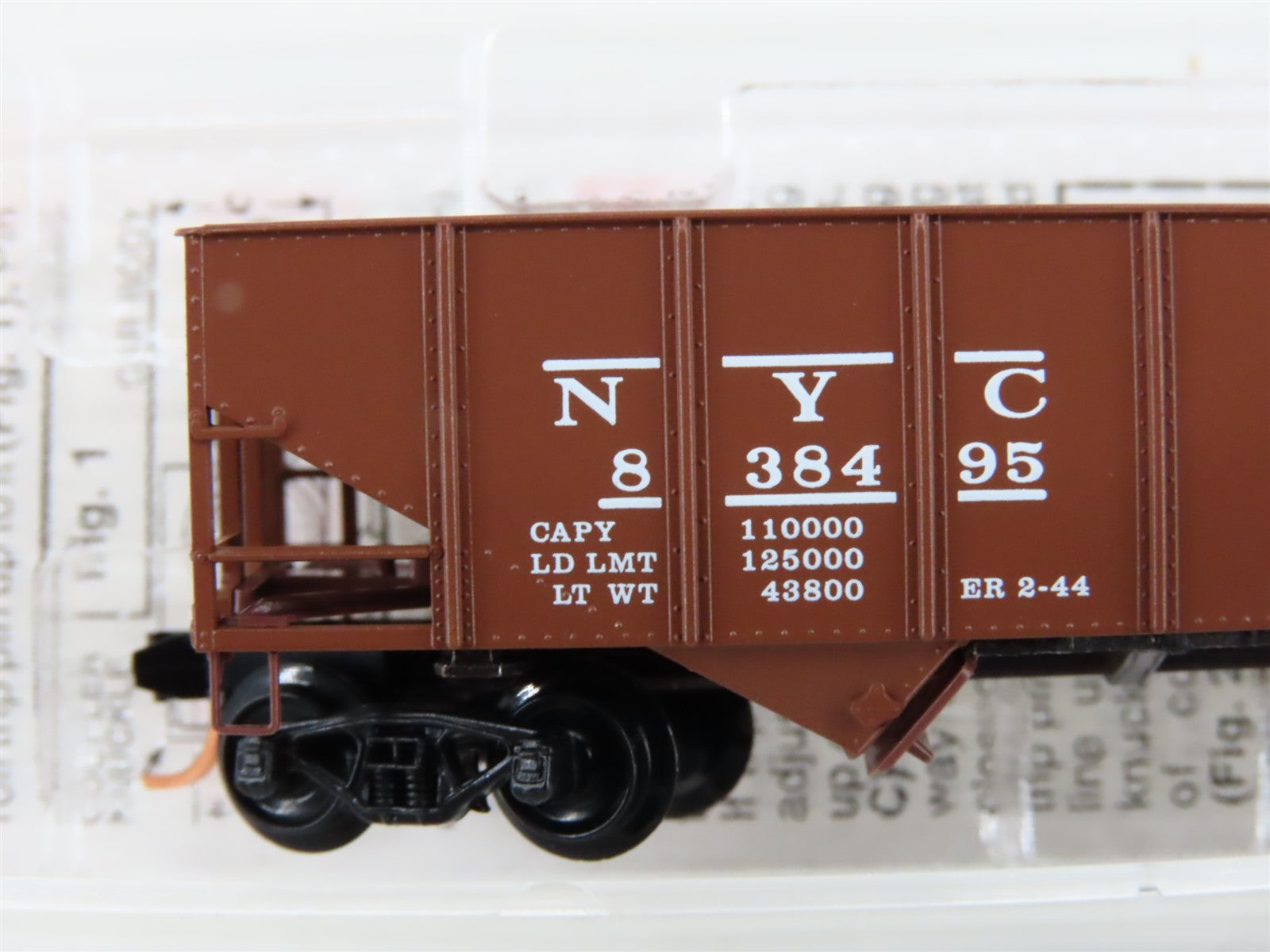 N Scale Micro-Trains MTL 56170 NYC New York Central 2-Bay Open Hopper #838495