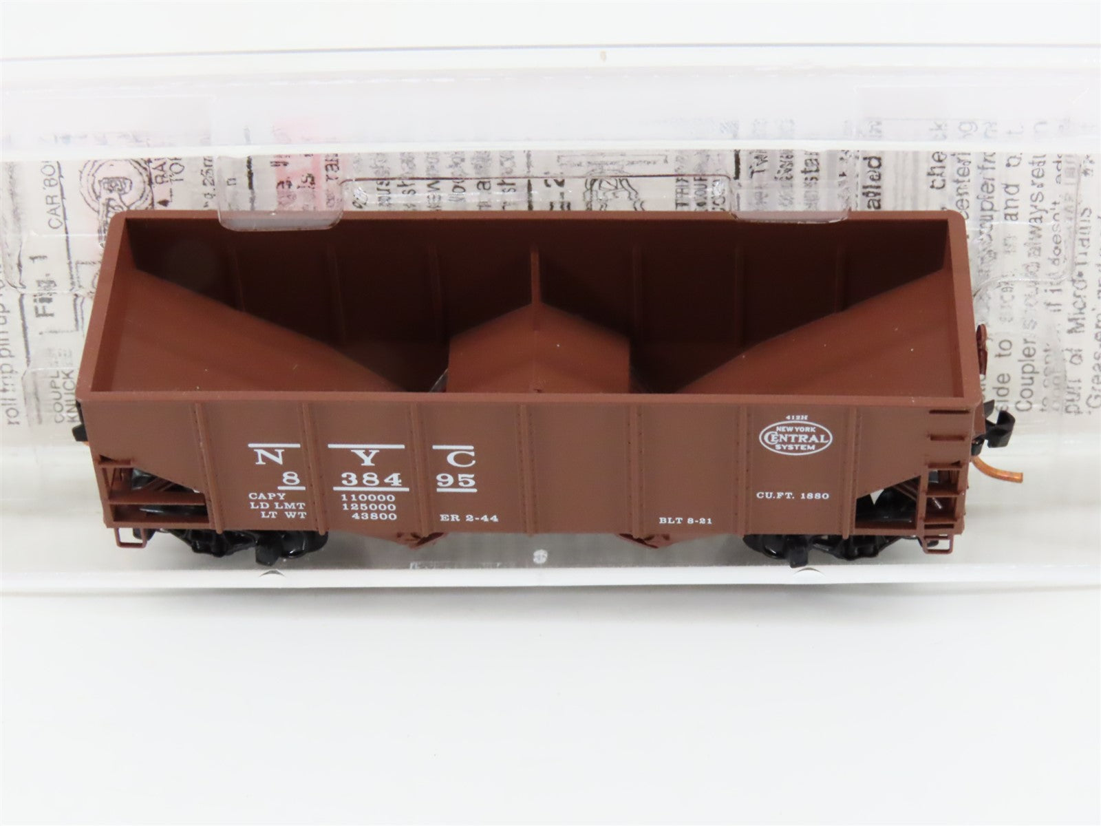 N Scale Micro-Trains MTL 56170 NYC New York Central 2-Bay Open Hopper #838495