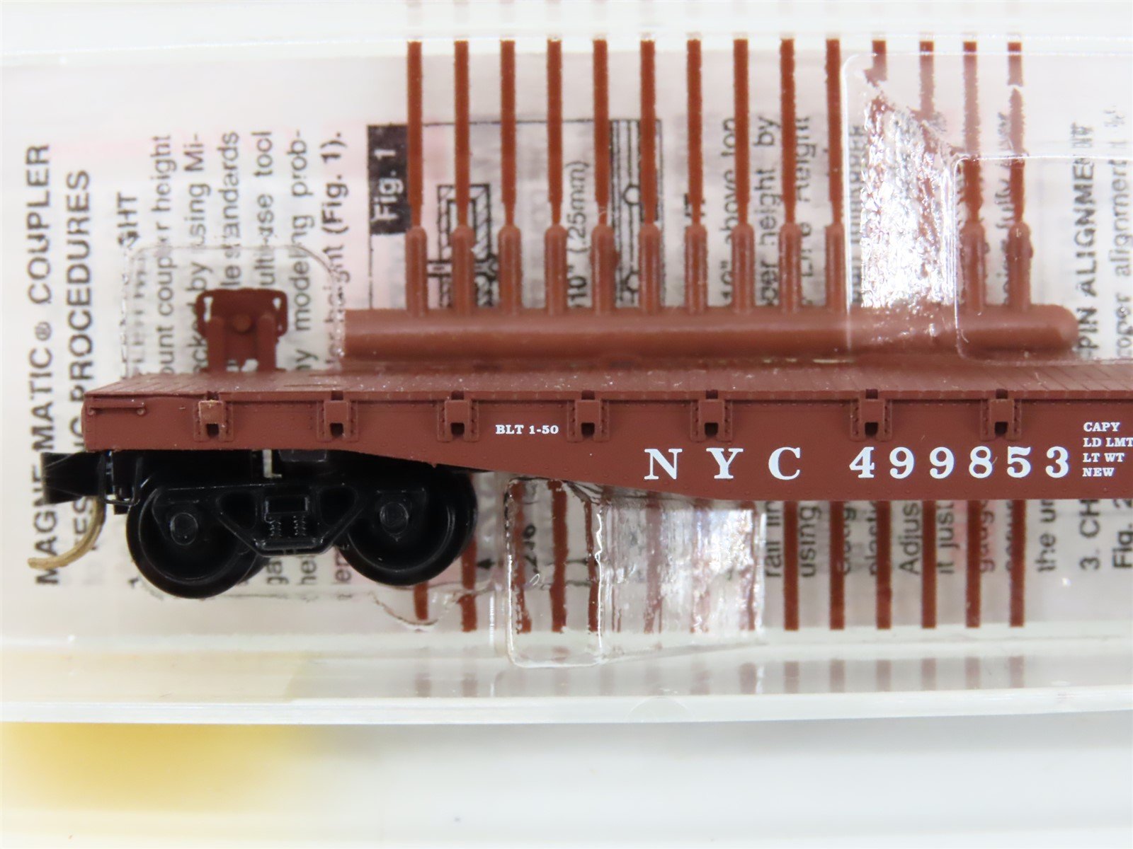 N Scale Micro-Trains MTL 45040 NYC New York Central 50' Flat Car #499853