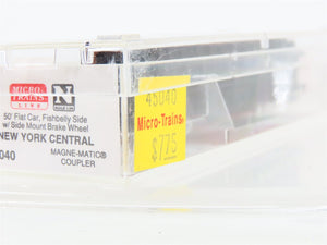 N Scale Micro-Trains MTL 45040 NYC New York Central 50' Flat Car #499853