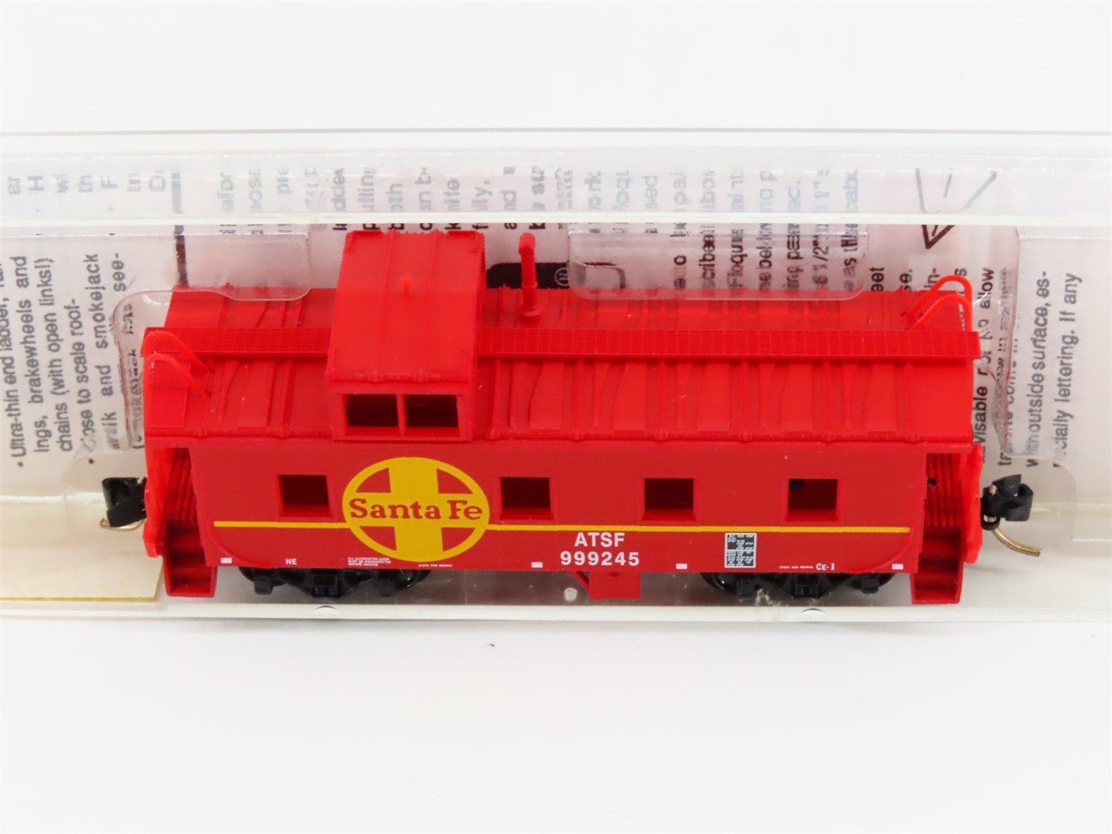 N Scale Micro-Trains MTL 100030 ATSF Santa Fe 36' Steel Side Caboose #999245