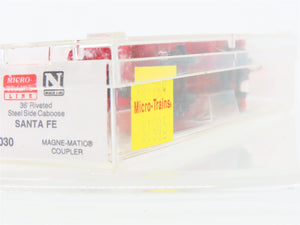 N Scale Micro-Trains MTL 100030 ATSF Santa Fe 36' Steel Side Caboose #999245
