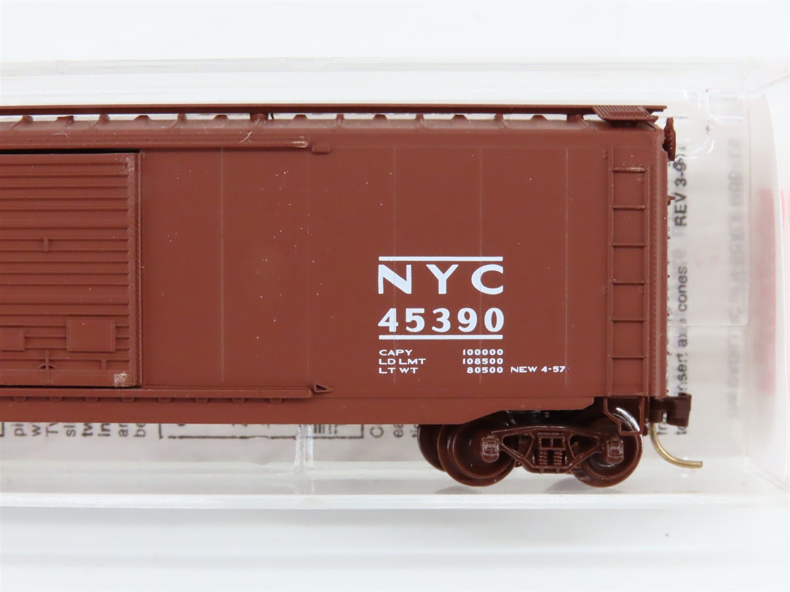 N Scale Micro-Trains MTL 34220 NYC New York Central Early Bird 50' Boxcar #45390