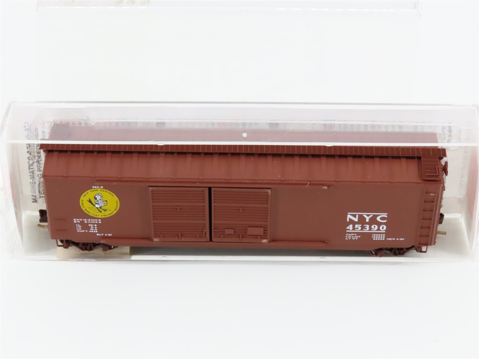 N Scale Micro-Trains MTL 34220 NYC New York Central Early Bird 50' Boxcar #45390