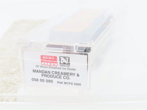 N Scale Micro-Trains MTL 05800090 MCPX Mandan Creamery & Produce 36' Reefer 2000