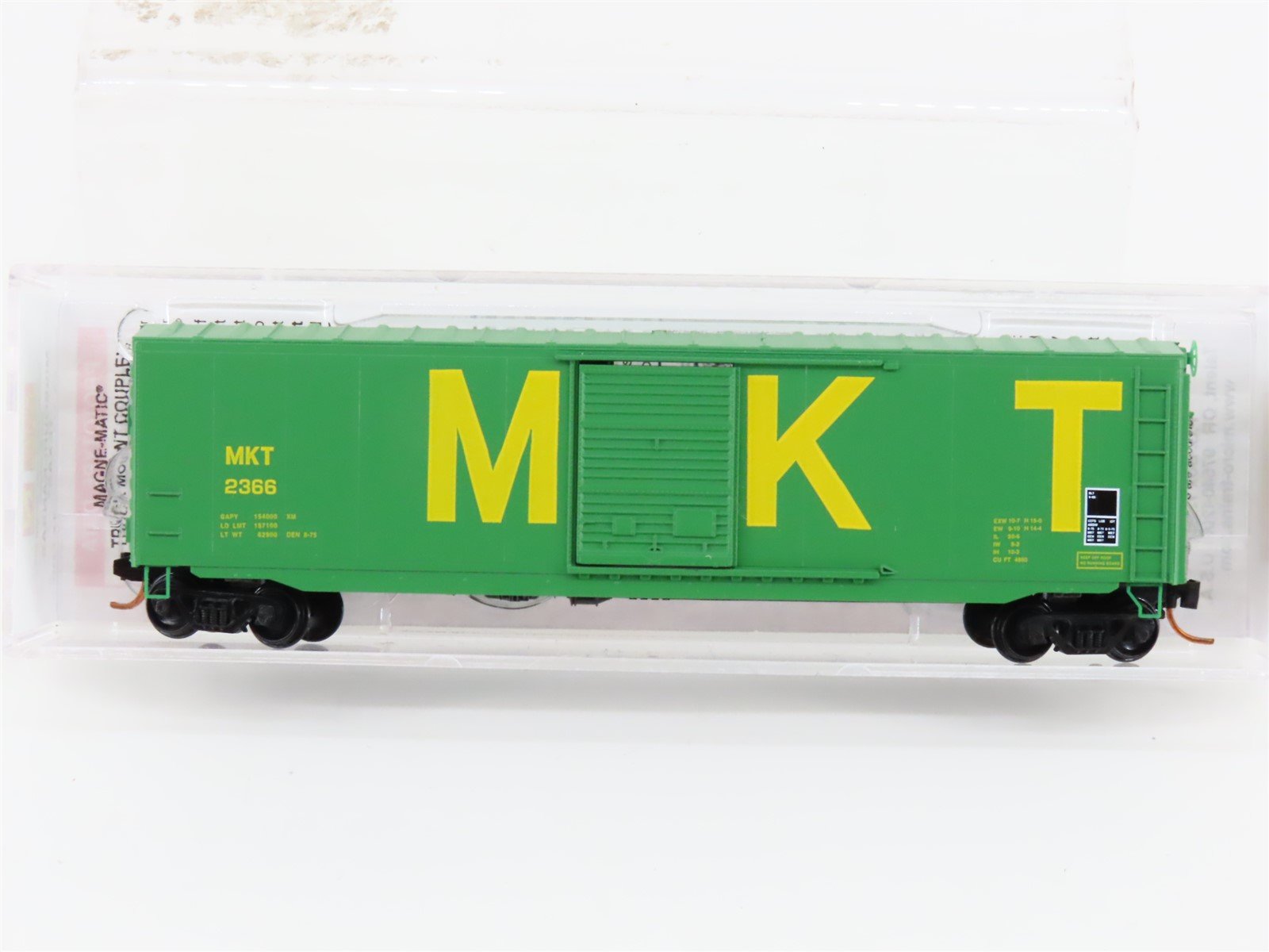 N Scale Micro-Trains MTL 07700211 MKT Missouri Kansas Texas 50' Box Car #2366