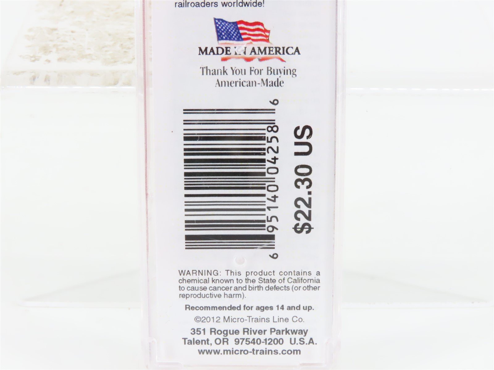 N Scale Micro-Trains MTL 02200130 CB&Q Burlington Route 40' Box Car #41554