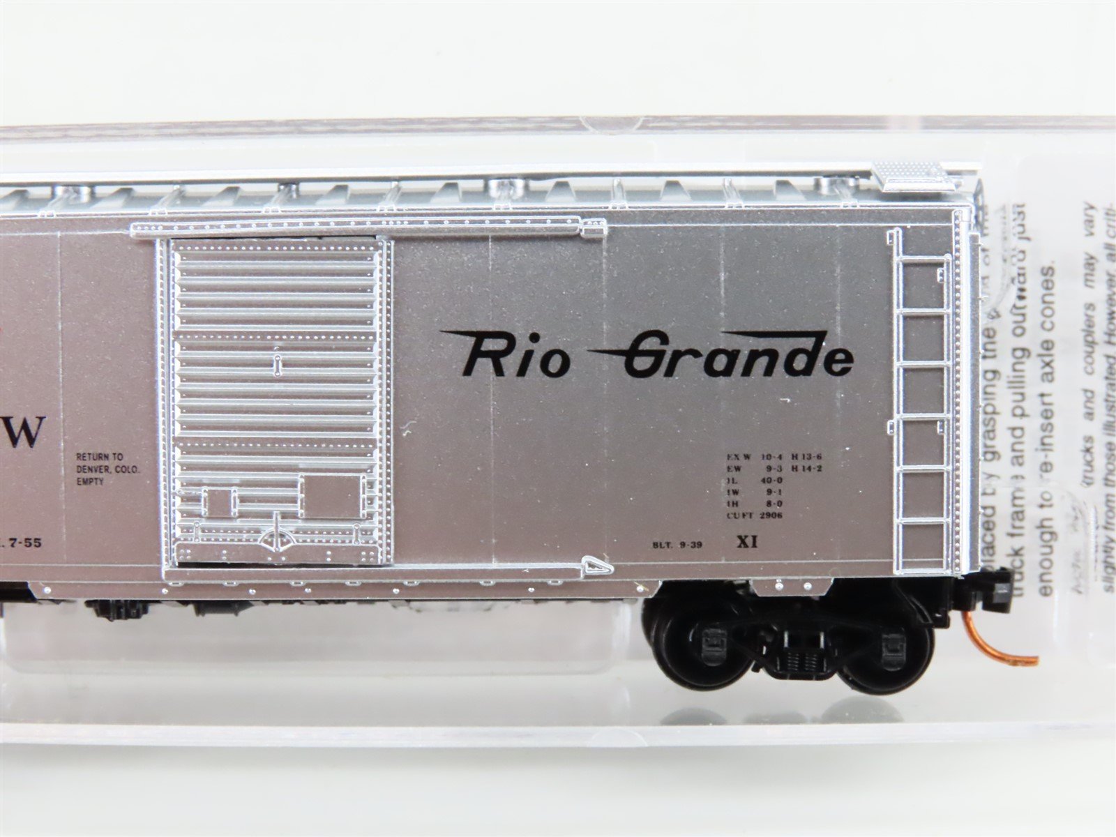 N Scale Micro-Trains MTL 02000110 D&RGW Rio Grande Cookie Box 40' Box Car #60033