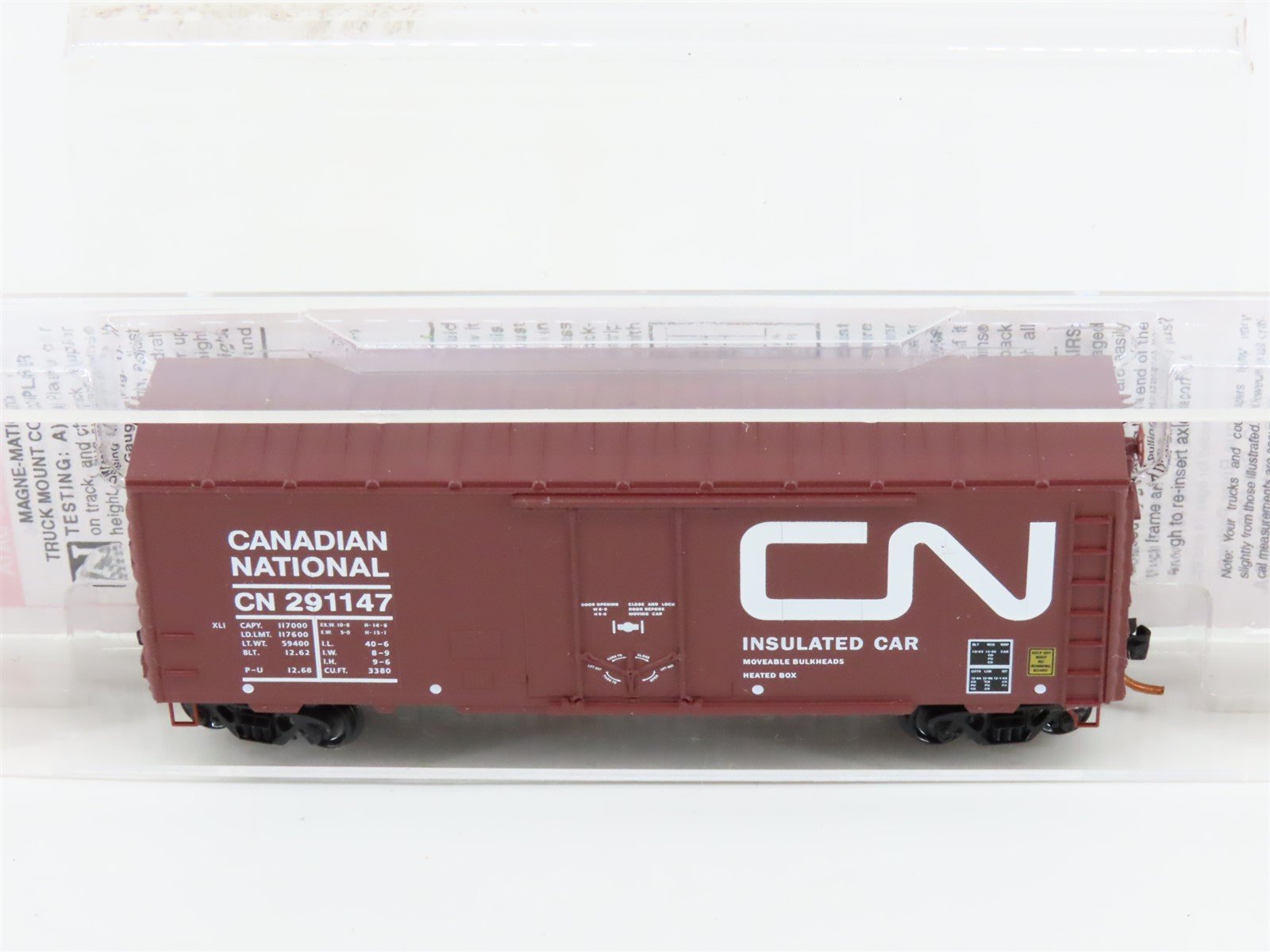 N Scale Micro-Trains MTL 07400150 CN Canadian National 40' Box Car #291147