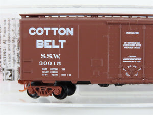 N Scale Micro-Trains MTL 02100550 SSW Cotton Belt Blue Streak 40' Box Car #30015