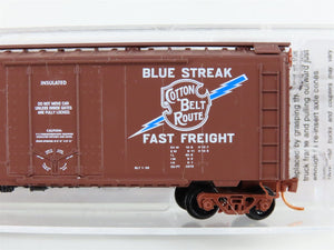 N Scale Micro-Trains MTL 02100550 SSW Cotton Belt Blue Streak 40' Box Car #30015