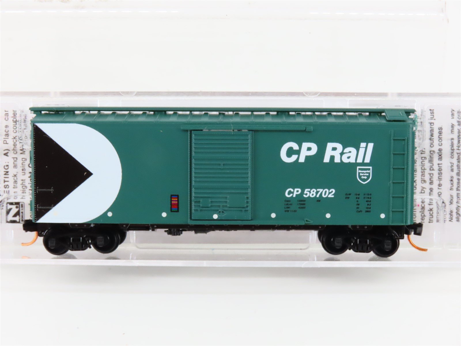 N Scale Micro-Trains MTL 02000936 CP Rail Canadian Pacific 40' Box Car #58702