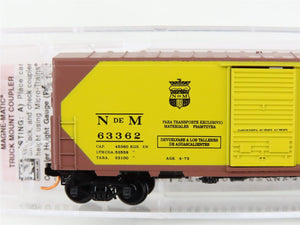 N Micro-Trains MTL 02400350 NdeM National Railways of Mexico 40' Box Car #63362