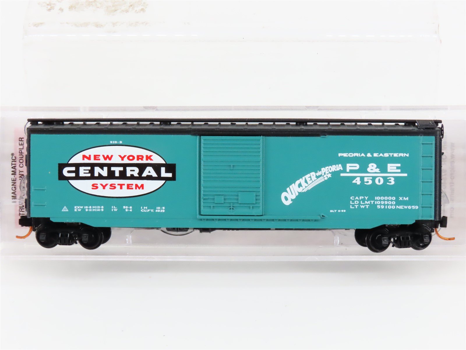 N Scale Micro-Trains MTL 03100400 P&E New York Central System 50' Box Car #4503