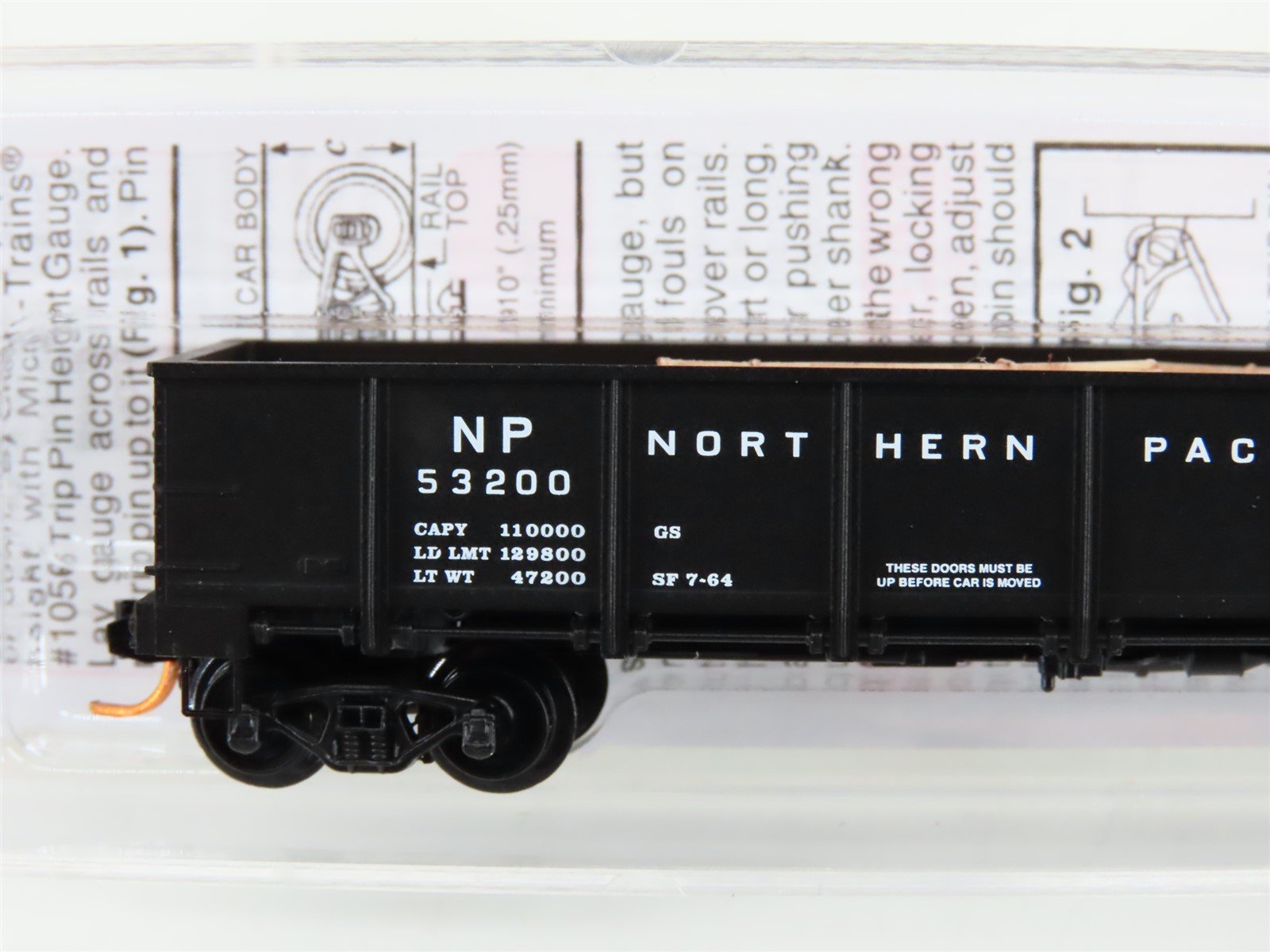 N Scale Micro-Trains MTL 08300042 NP Northern Pacific 40' Gondola #53200 w/ Load