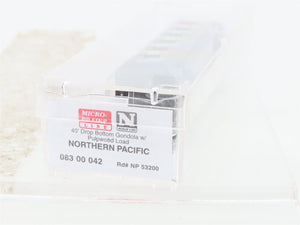 N Scale Micro-Trains MTL 08300042 NP Northern Pacific 40' Gondola #53200 w/ Load