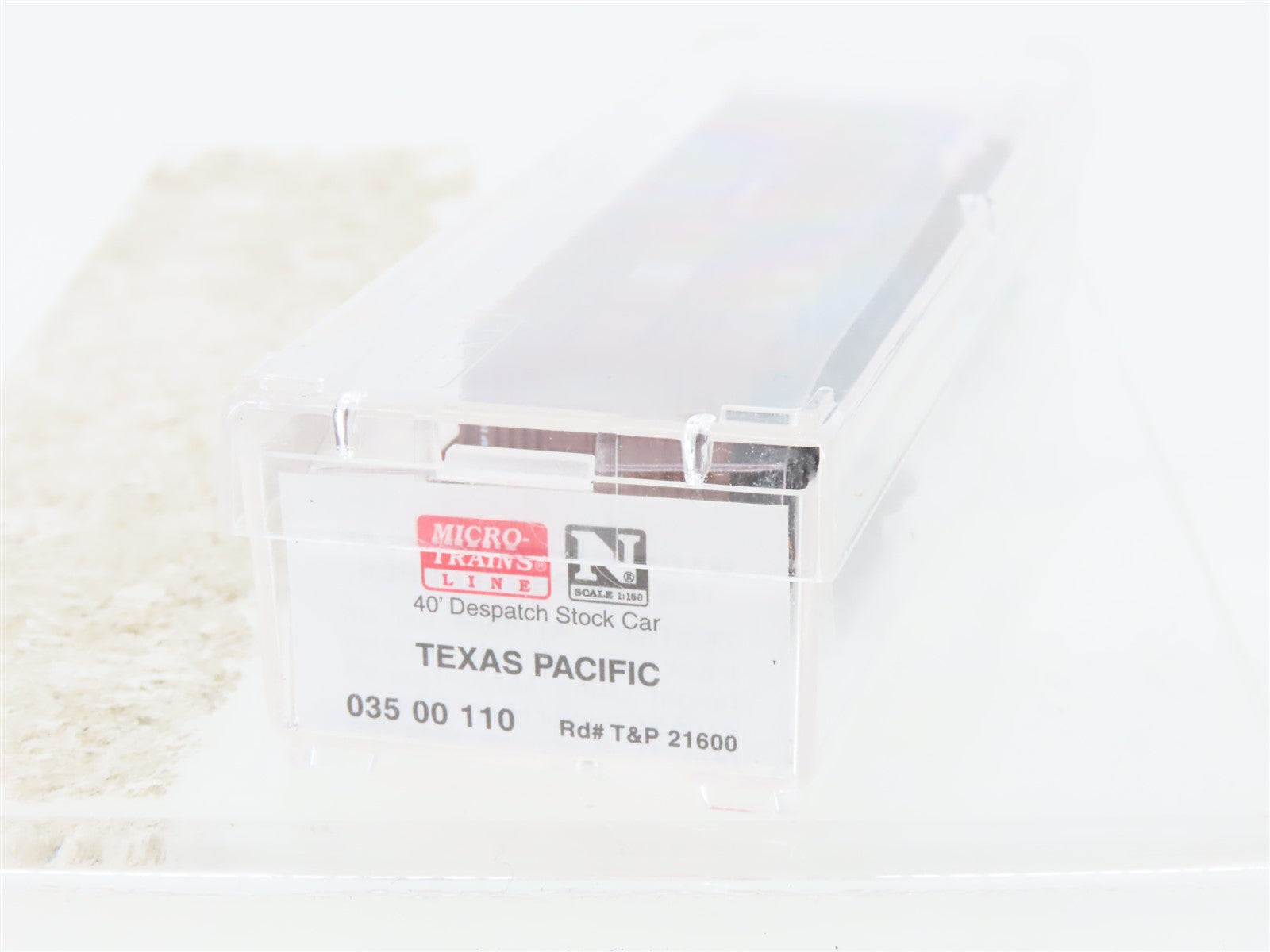 N Micro-Trains MTL 03500110 T&P Texas & Pacific 40' Despatch Stock Car #21600