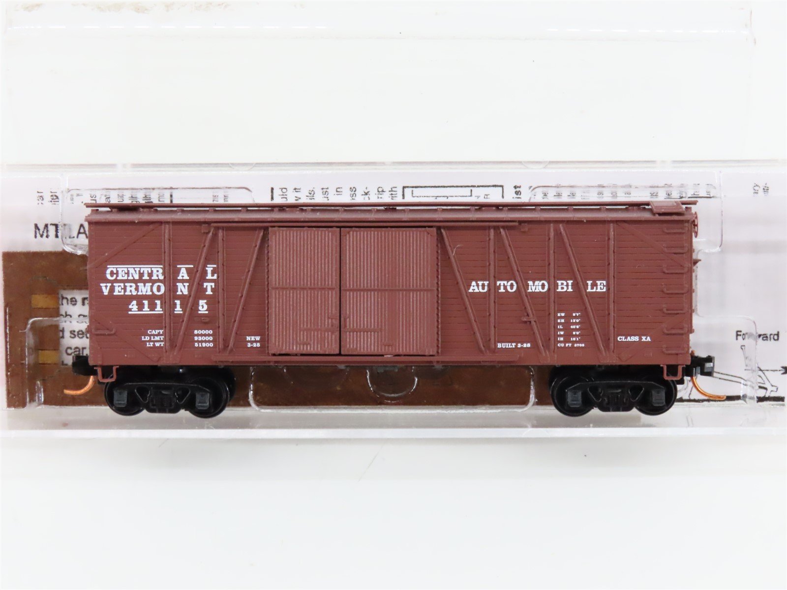 N Scale Micro-Trains MTL 02900050 CV Central Vermont 40' Box Car #41115