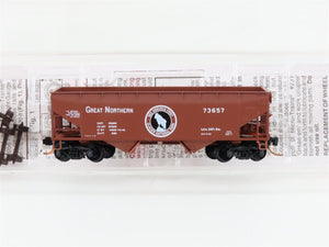 N Micro-Trains MTL 05500420 GN Glacier National Park 2-Bay Open Hopper #73657