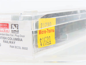 N Scale Micro-Trains MTL 21230 BCOL British Columbia 40' Box Car #8002