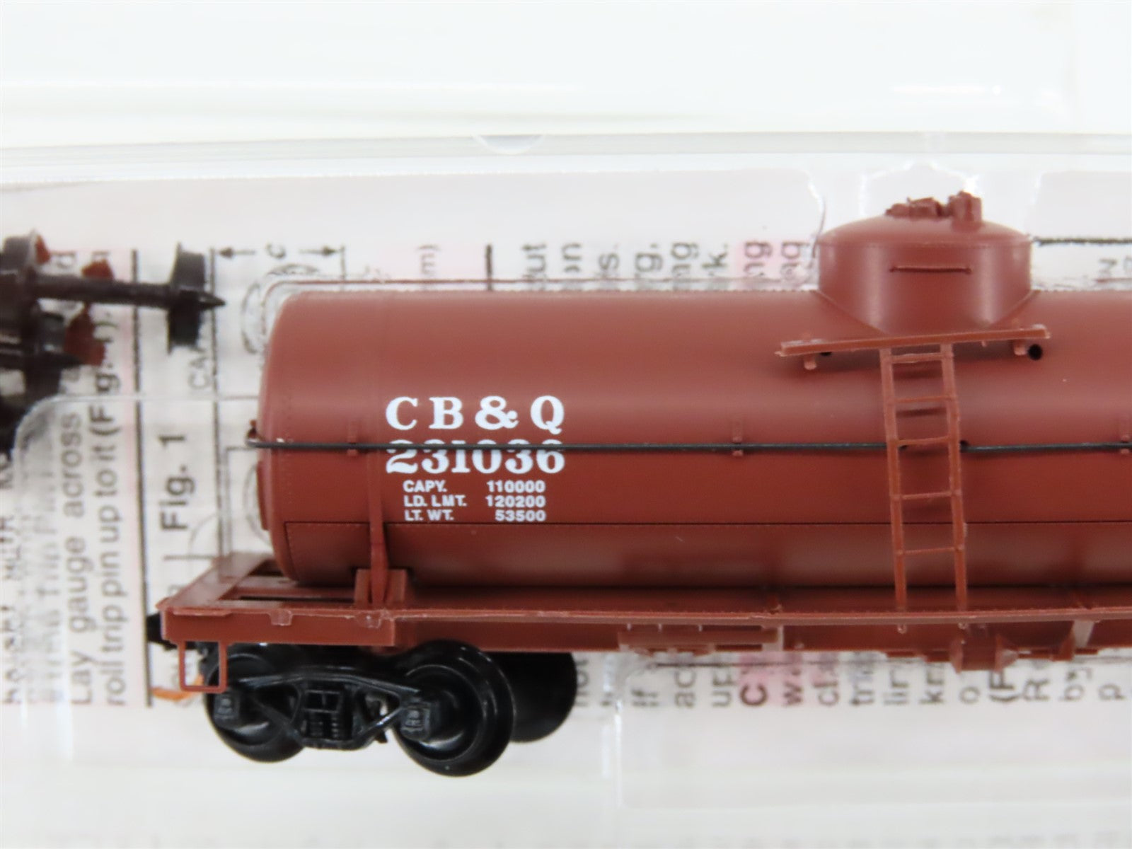 N Micro-Trains MTL 06500610 CB&Q Burlington Route Single Dome Tank Car #231036