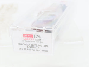 N Micro-Trains MTL 06500610 CB&Q Burlington Route Single Dome Tank Car #231036