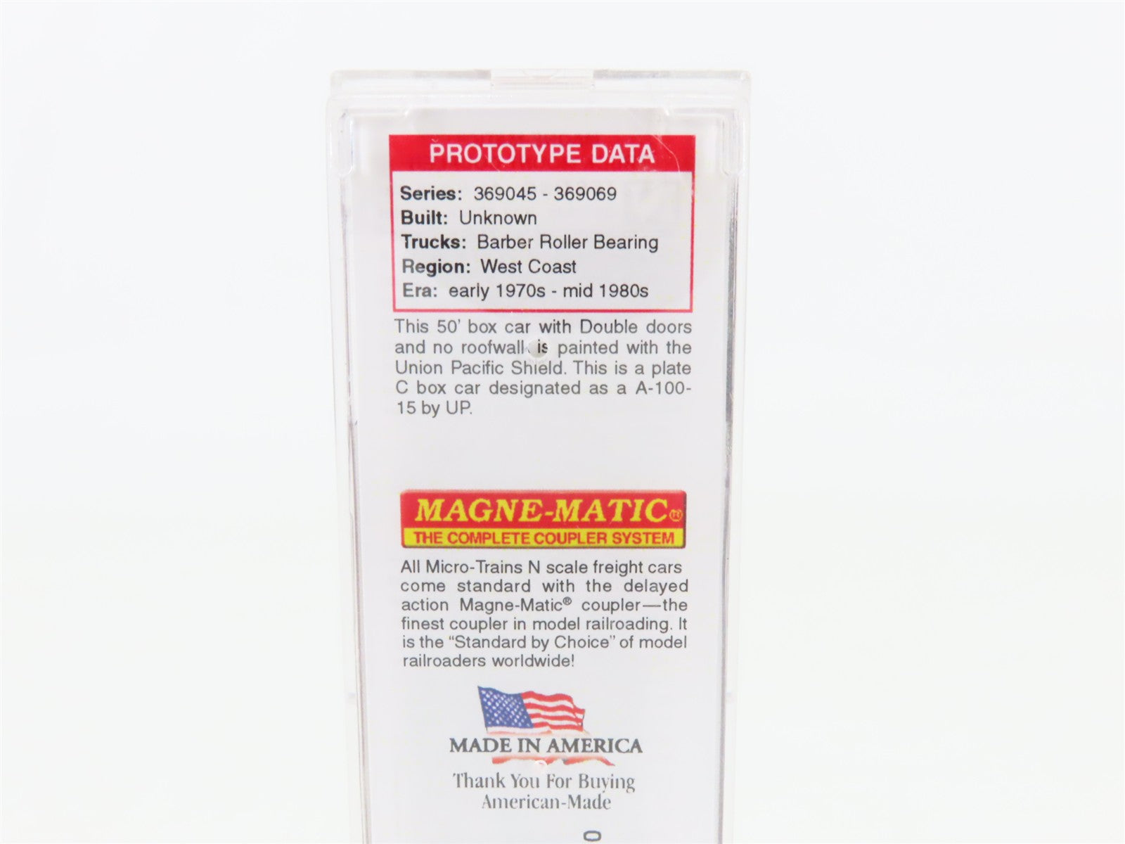 N Scale Micro-Trains MTL 03000230 UP Union Pacific 50' Box Car #369048