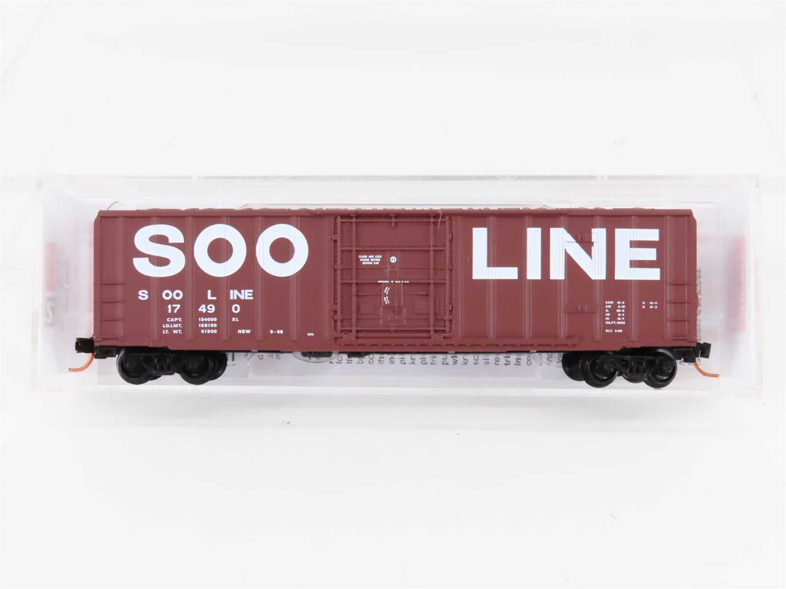 N Scale Micro-Trains MTL 02700060 SOO Line 50' Plug Door Box Car #17490