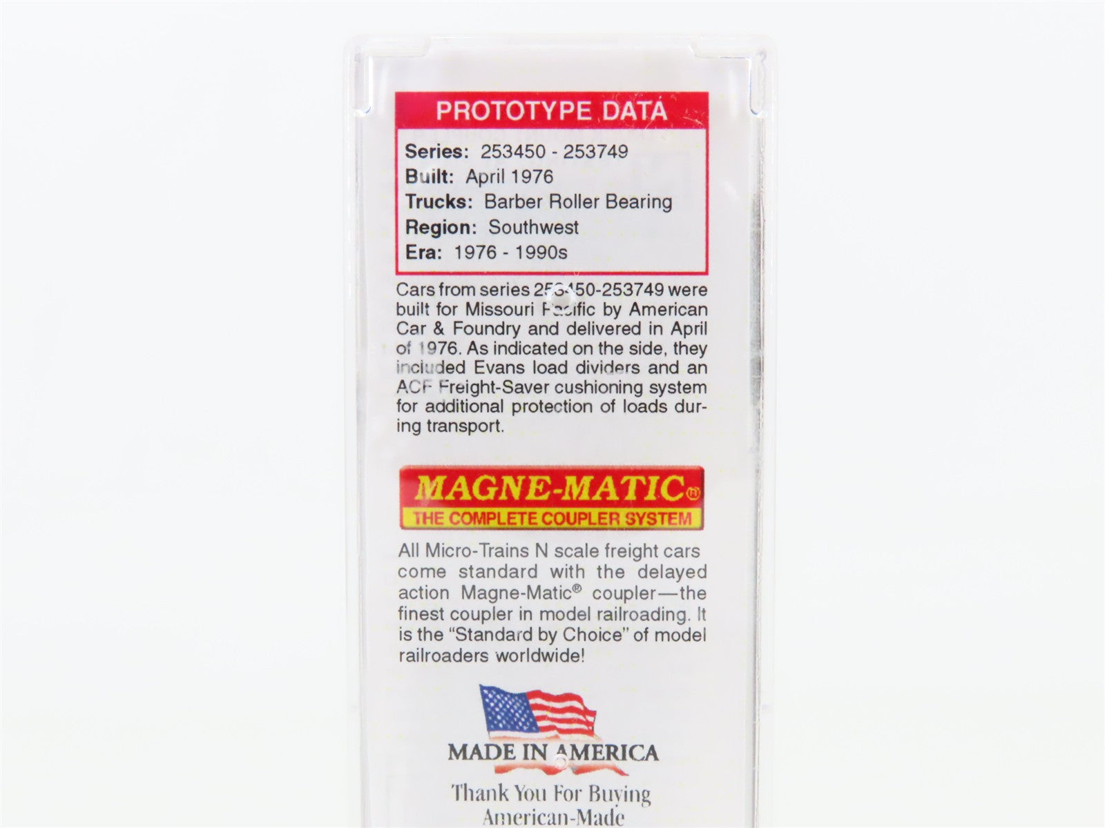 N Scale Micro-Trains MTL 02700140 MP Missouri Pacific Lines 50' Box Car #253515