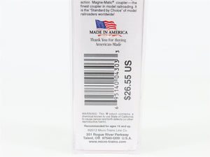 N Scale Micro-Trains MTL 02600050 BCOL BC Rail 50' Rib Side Box Car #100348
