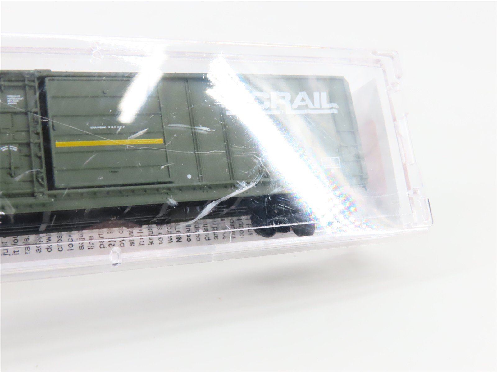 N Scale Micro-Trains MTL 02600050 BCOL BC Rail 50' Rib Side Box Car #100348