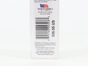 N Scale Micro-Trains MTL 02600050 BCOL BC Rail 50' Rib Side Box Car #100348