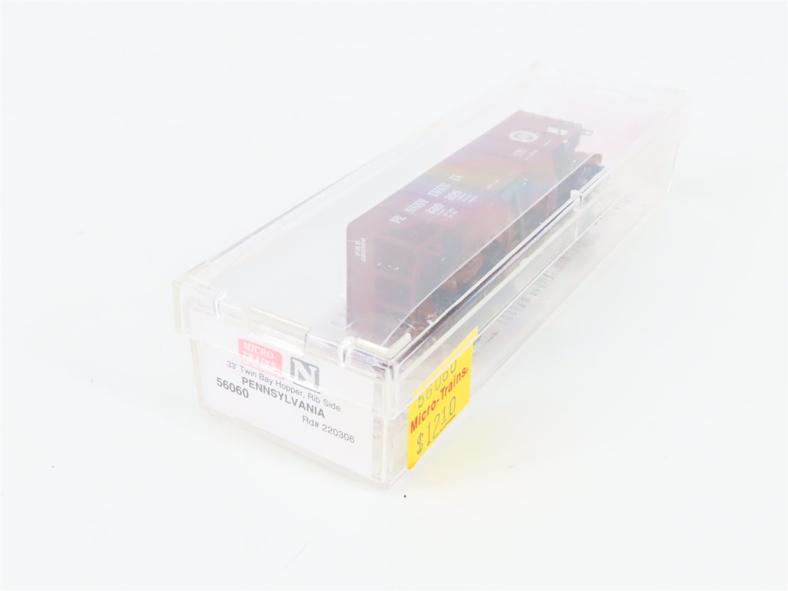 N Scale Micro-Trains MTL 56060 PRR Pennsylvania 33' 2-Bay Open Hopper #220306
